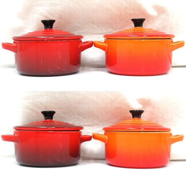 92778★LE CREUSET/ルクルーゼ 食器 大量セット ミニココット/ミルクピッチャー/ティーポット/マグカップ/陶磁器