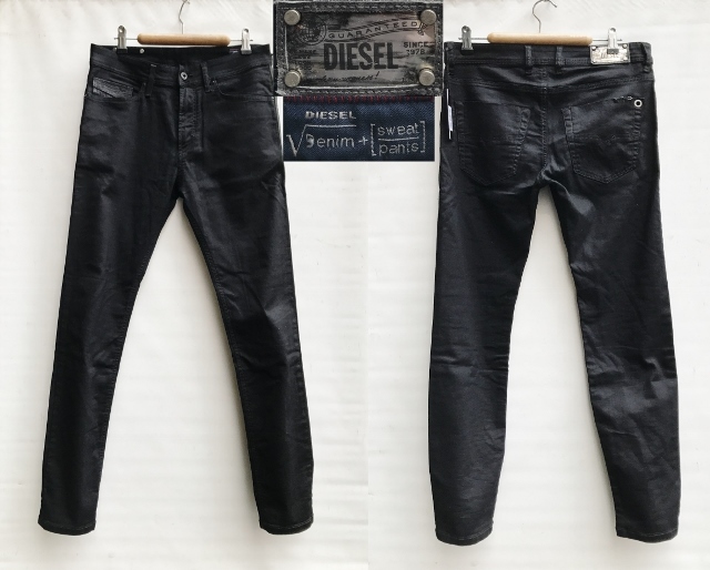 正規品，人気SALE DIESEL JOGG REBOOT ジョグ スウェットストレッチ ブラックデニム パンツ スリム TEPPHAR 0608S W28 イタリア製 スキニー ディーゼル(W28以下)｜売買されたオークション情報、yahooの商品情報をアーカイ 男性用