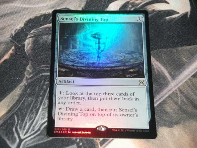 MTG MTG 師範の占い独楽/Sensei's Divining Top 英 FOIL EMA 3枚 師範の