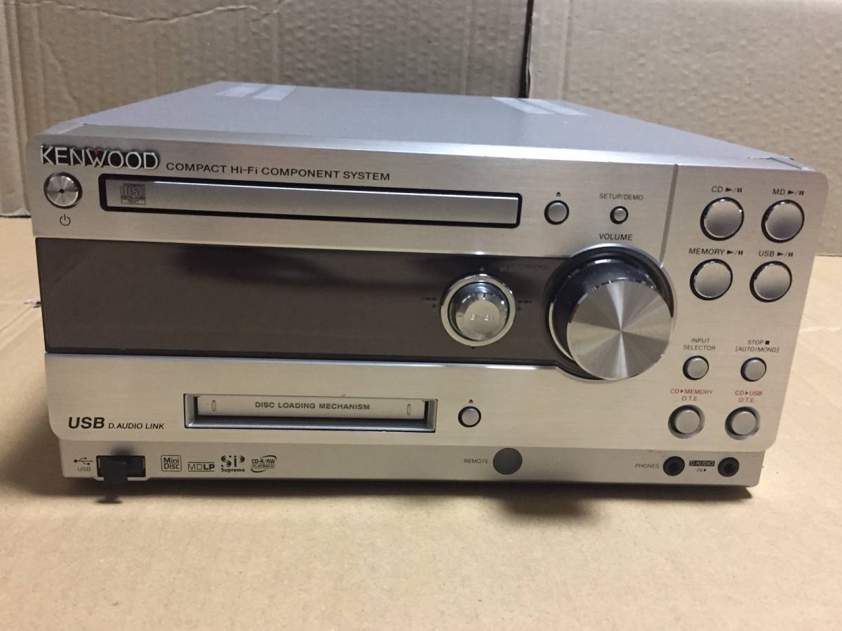 美品・元箱付き】KENWOOD CD MD USB SDコンポ UD-A77 ヨドバシ.com
