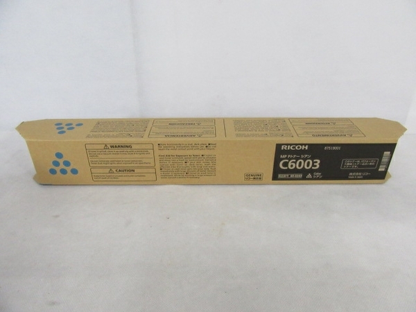 リコートナー4色セット　C6003　（ブラック・シアン・マゼンタ・イエロー） 特価販売品 未使用 RICOH MP Pトナー C6003 ブラック シアン マゼンタ