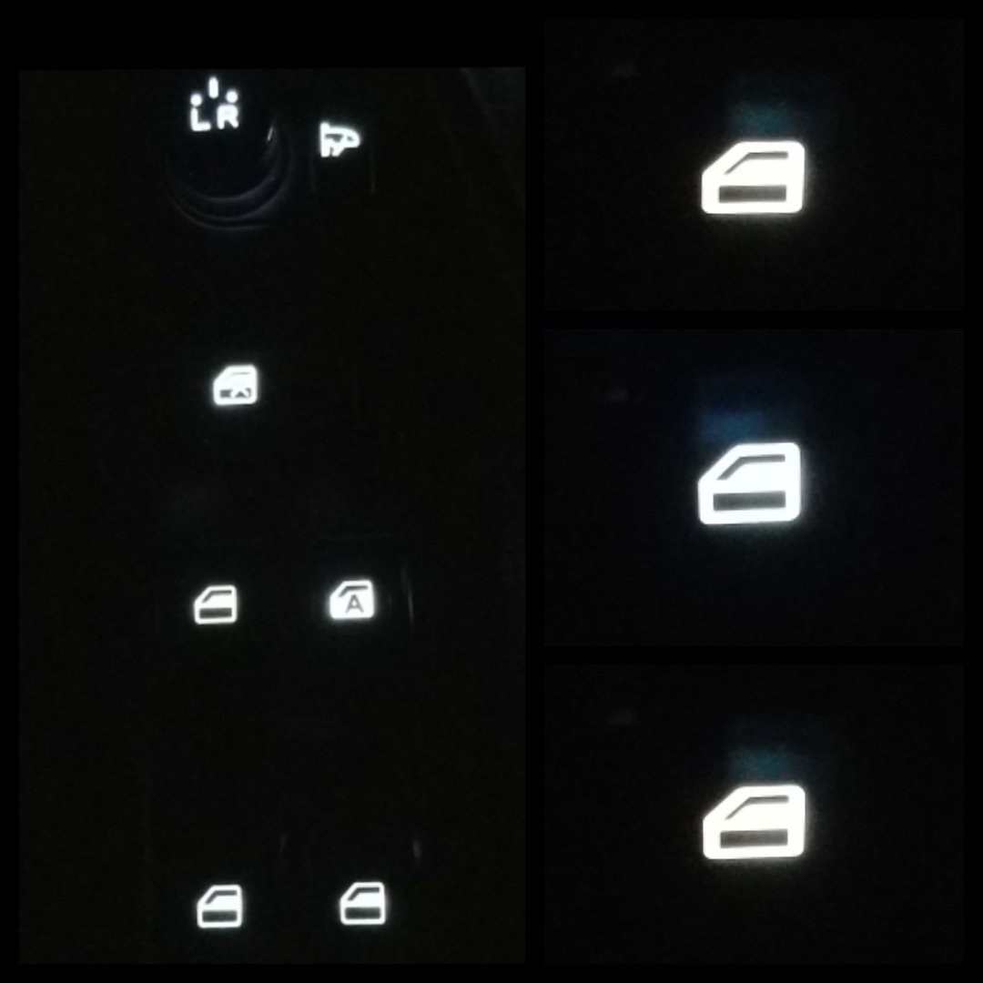 [0277] ★ ☆ ムーヴ DBA-L175S LED（ 白 ） パワーウィンド / スイッチ 運転席、助手席、後席２点 、5点セット。 ☆ ★