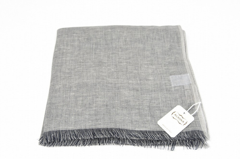 新品 2.5万 新入荷 AGNONA サマー ストール マフラー メンズ