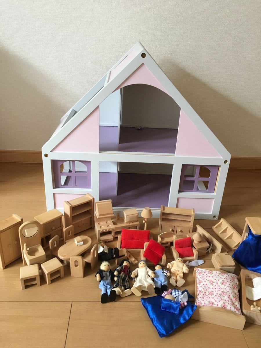 【USED】ボーネルンド ドールハウス 木の家 