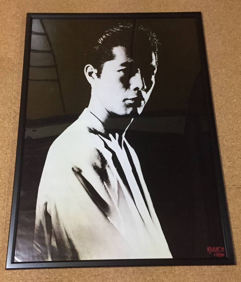 矢沢永吉 カバチ KAVACH 当時物 激レア ポスター 特注パネル付き