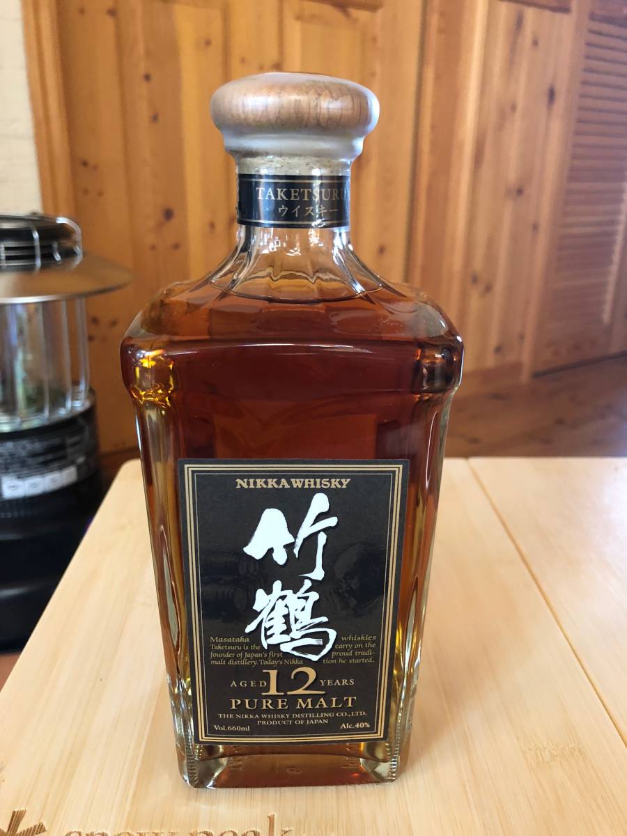 送料込　未開栓　竹鶴１２年　角ボトル　箱なし