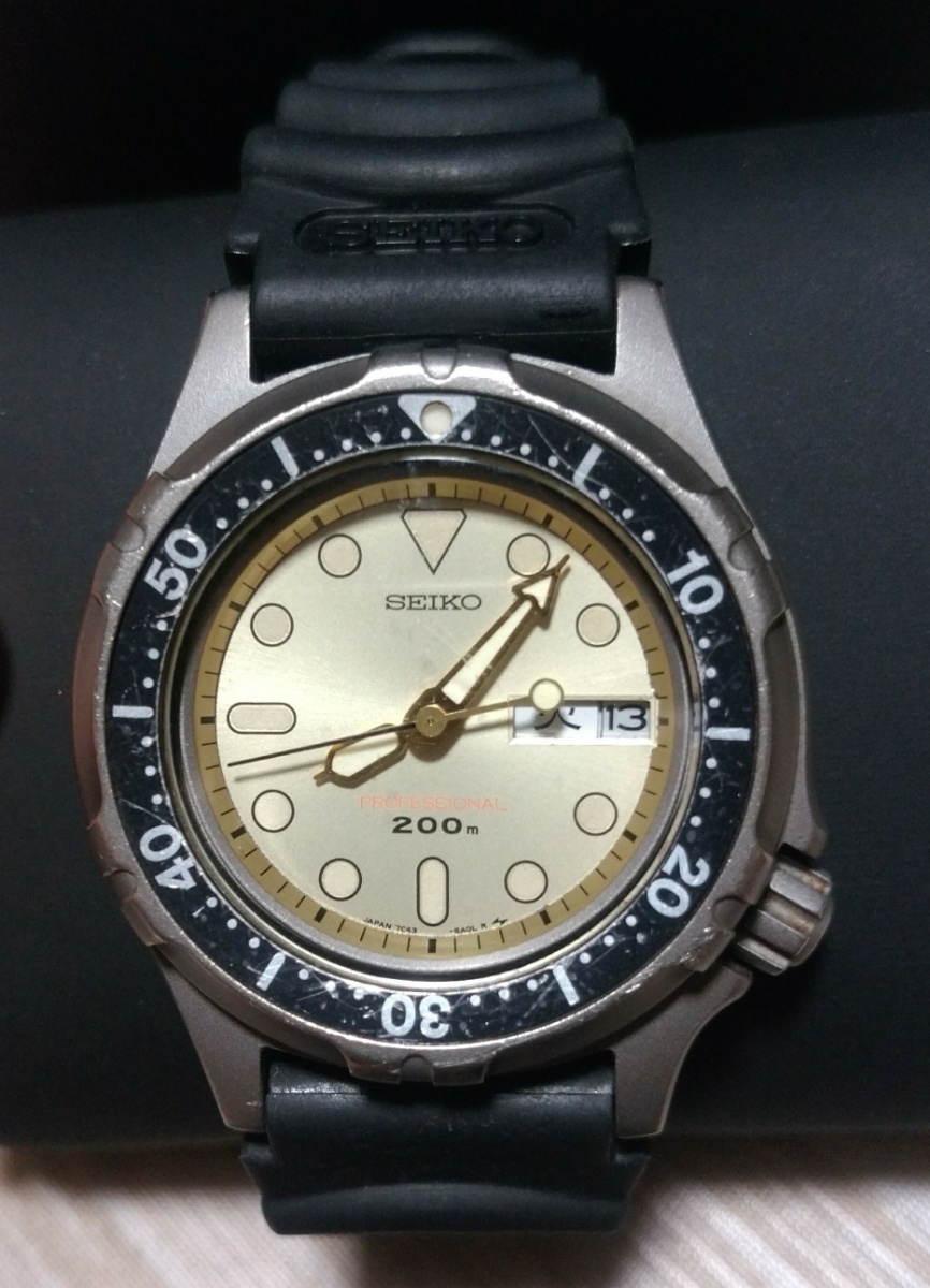 値下げ SEIKO セイコー ダイバー PROFESSIONAL 200m 7C43-6A00