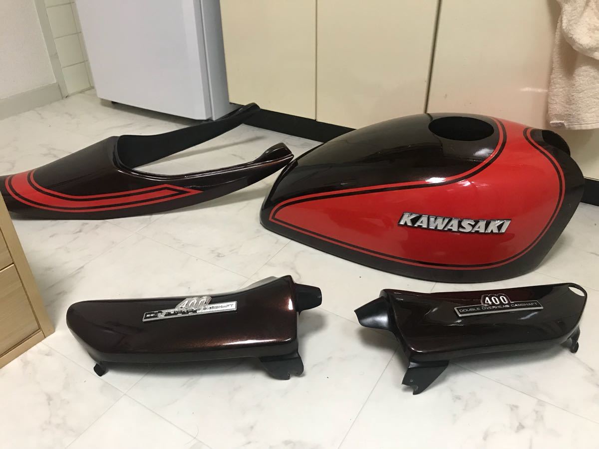 ゼファー400 χ Z2仕様外装セット 火の玉カラー 火の玉 外装セット 