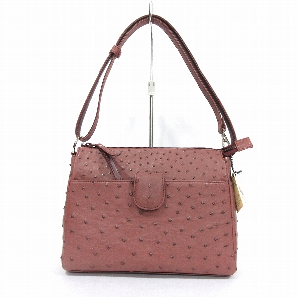 未使用品 美品 JRA認定 オーストリッチ キャリーバッグ キャリーオン