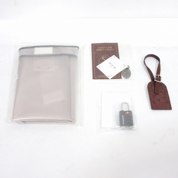 未使用品 美品 JRA認定 オーストリッチ キャリーバッグ キャリーオン