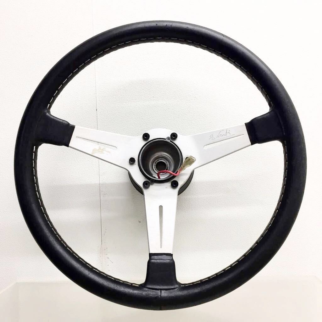 FET NARDI CLASSIC LEATHER 36φ ] 360mm スムースレザー ブラック