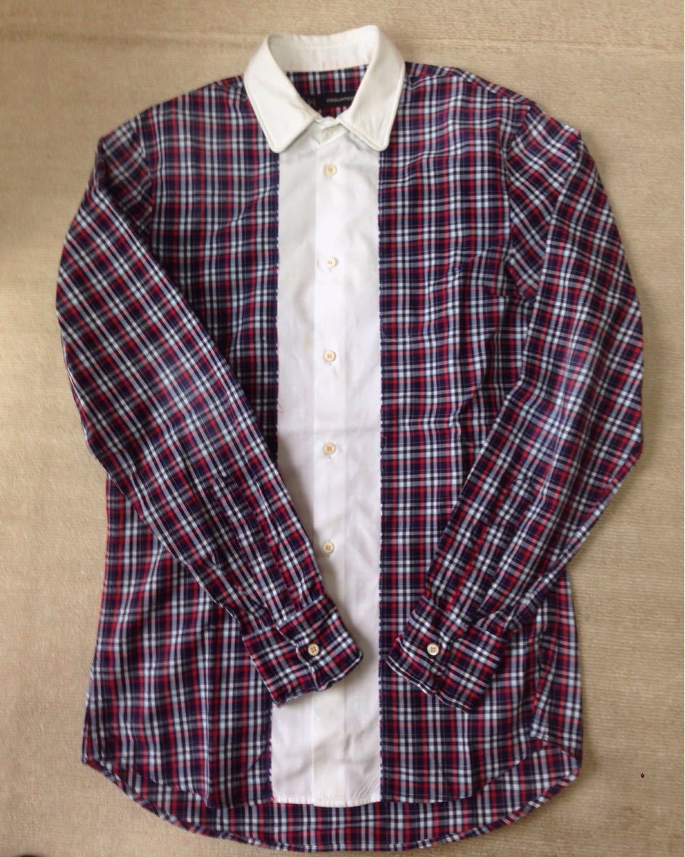 【限定SALE，100%新品】 DSQUARED2ドレスシャツ44(その他)｜売買されたオークション情報、yahooの商品情報をアーカイブ公開 - オークファン 男性用