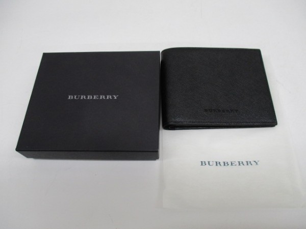 ◇【C】 BURBERRY 未使用 二つ折り バーバリー メンズ サイフ 財布