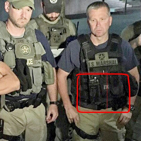 USmarshal TKポーチ 未使用 FBI LE US Marshal USマーシャル TKポーチ ブラック USMS Eagle First