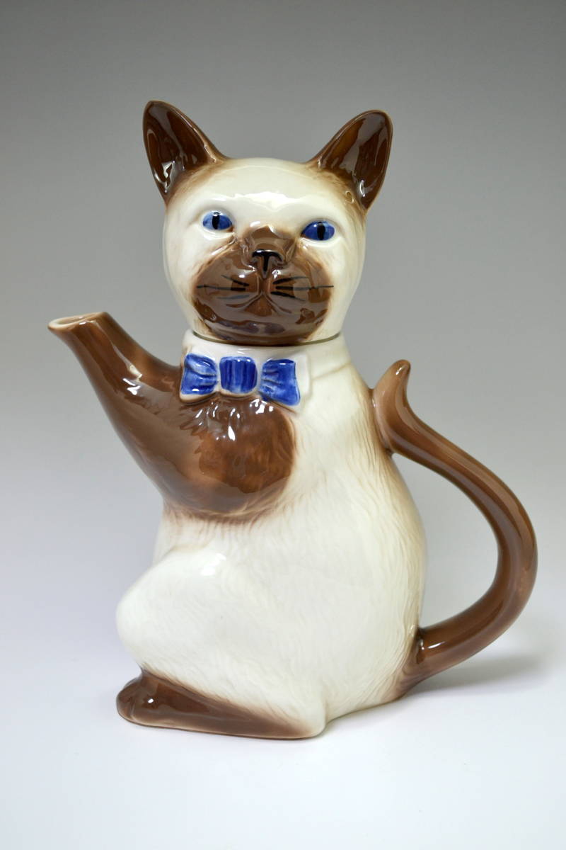 1点限り】Tony Wood トニーウッド ティーポット キャット シャム猫