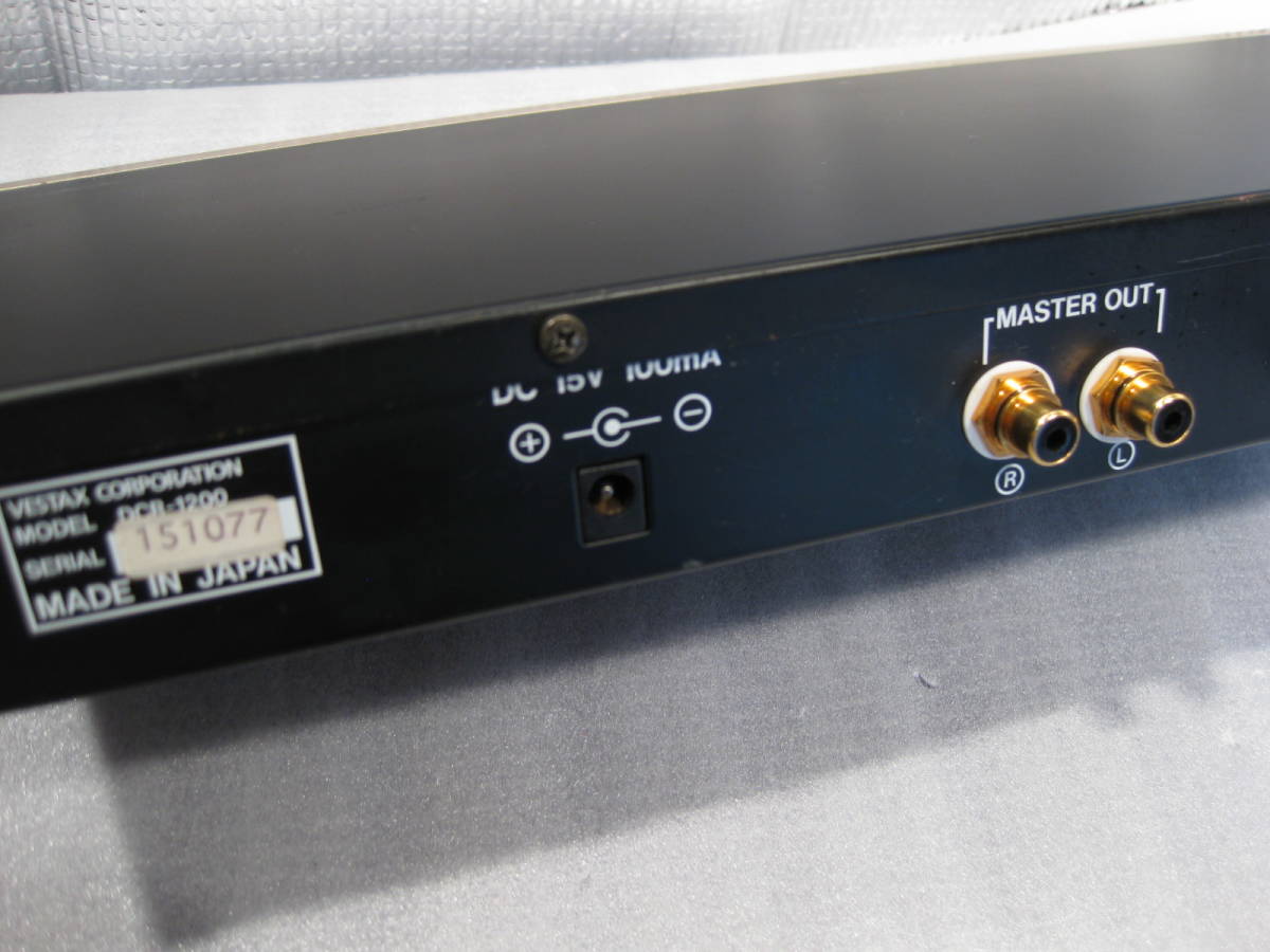 VESTAX ベスタクス DCR1200 3バンドアイソレーター 元箱電源付属