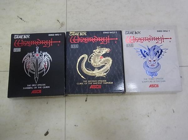 GB ゲームボーイ ウィザードリィ外伝 I～III 3本セット Wizardry 1～3