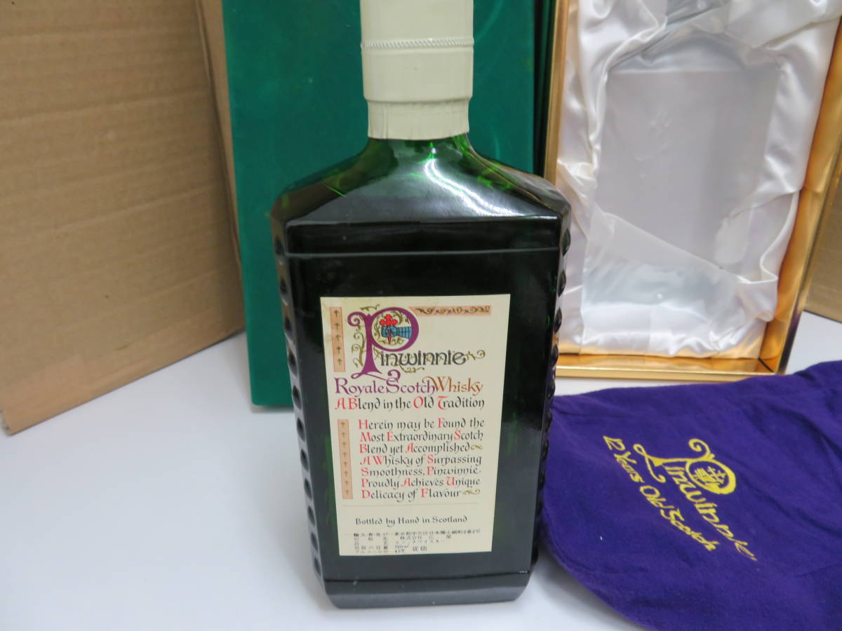 A1452-18/ピンウィニーロイヤル12年/スコッチウイスキー/760ml/ Pinwinnie ピンウィニー 12年 未開栓 760ml 43％ 箱付 ロイヤル