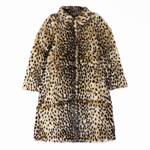 MASINO DE REEFUR メゾンドリーファー 16AW レオパードフェイクファーコート 38