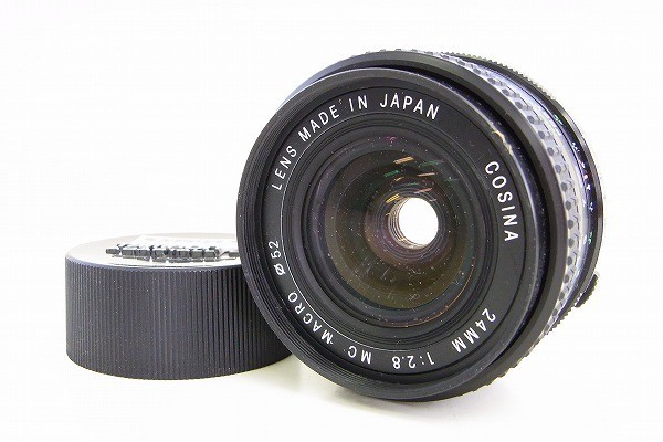 MINT] COSINA 24mm f/2.8 MC MACRO Lens for Nikon Ai-s Mount From JAPAN