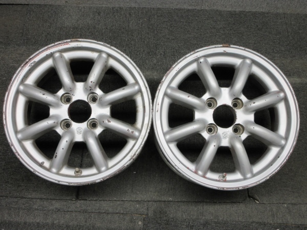Ｅ５３●ワタナベ●14インチ2本●6J PCD100 OFF+36? ●旧車●
