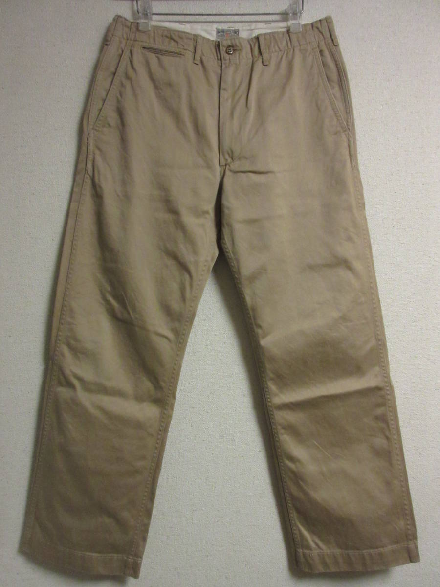 【SALE，HOT】 BUZZ RICKSON'S バズリクソンズ BR40025 CHINOS チノパン W33 オリジナル スペック BEIGE ベージュ 東洋エンタープライズ 良品(その他)｜売買されたオークション情報、yahooの商品情報をアーカイブ公 男性用