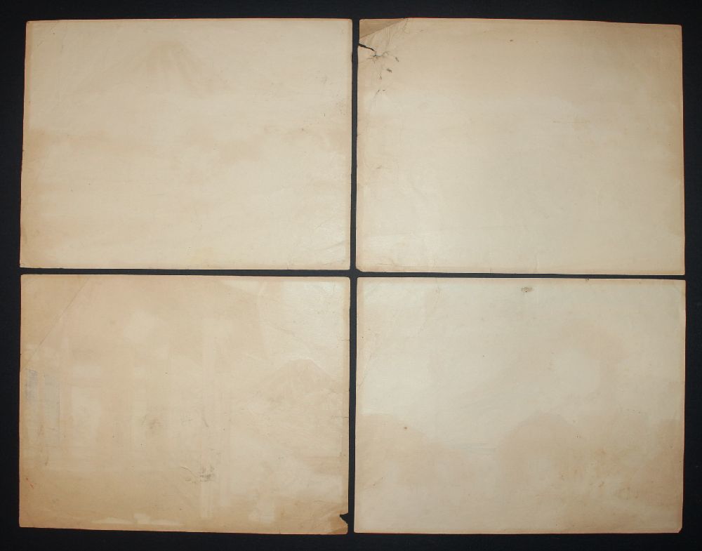 定方塊石 富士版画傑作選「宮城と富士」木版画 12枚セット