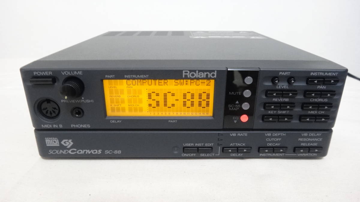 Roland ローランド Sound Canvas 音源モジュール PCM音源 GM GS MIDI 
