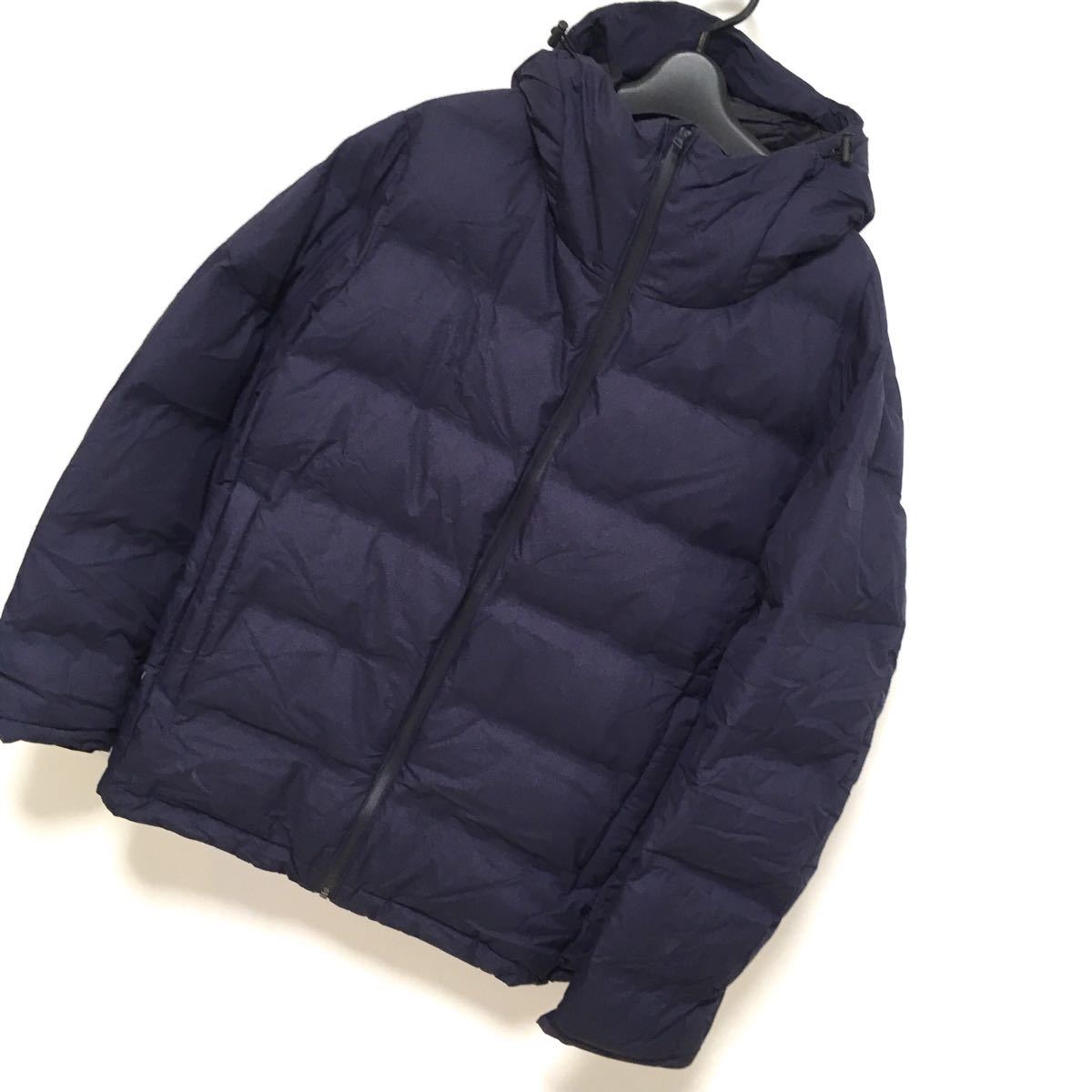 ★UNIQLO★ユニクロ 大きめサイズ メンズXXL シームレスダウンパーカー ネイビー