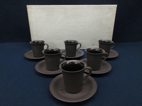 大倉陶園 OKURA GEM-STONE WARE カップ＆ソーサー 6セット 大倉陶園 OKURA