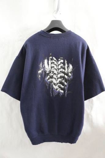 Sasquatchfabrix × BEAMS 16SS サイドジップ ネップ ダメージ加工 半袖 