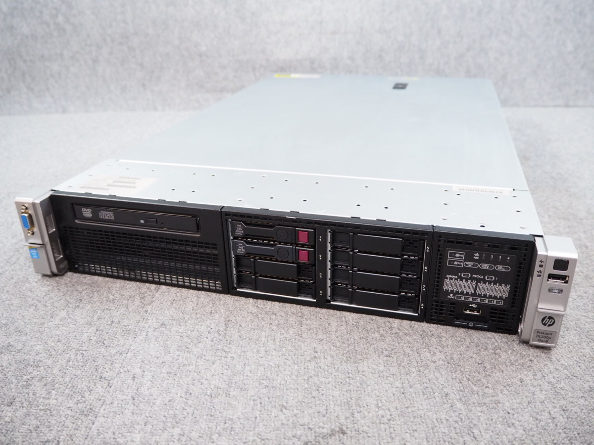 ② ☆ hp ProLiant DL380p Gen8　12C Xeon E5-2697 v2 2.70GHz×2/64GB/450GB×2/RAID (P420i) ☆