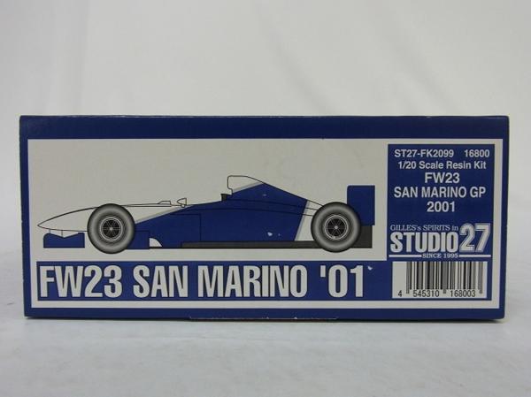 スタジオ27 1/20 FW23 サンマリノ GP 2001 ST27-FK2099 STUDIO 27【20