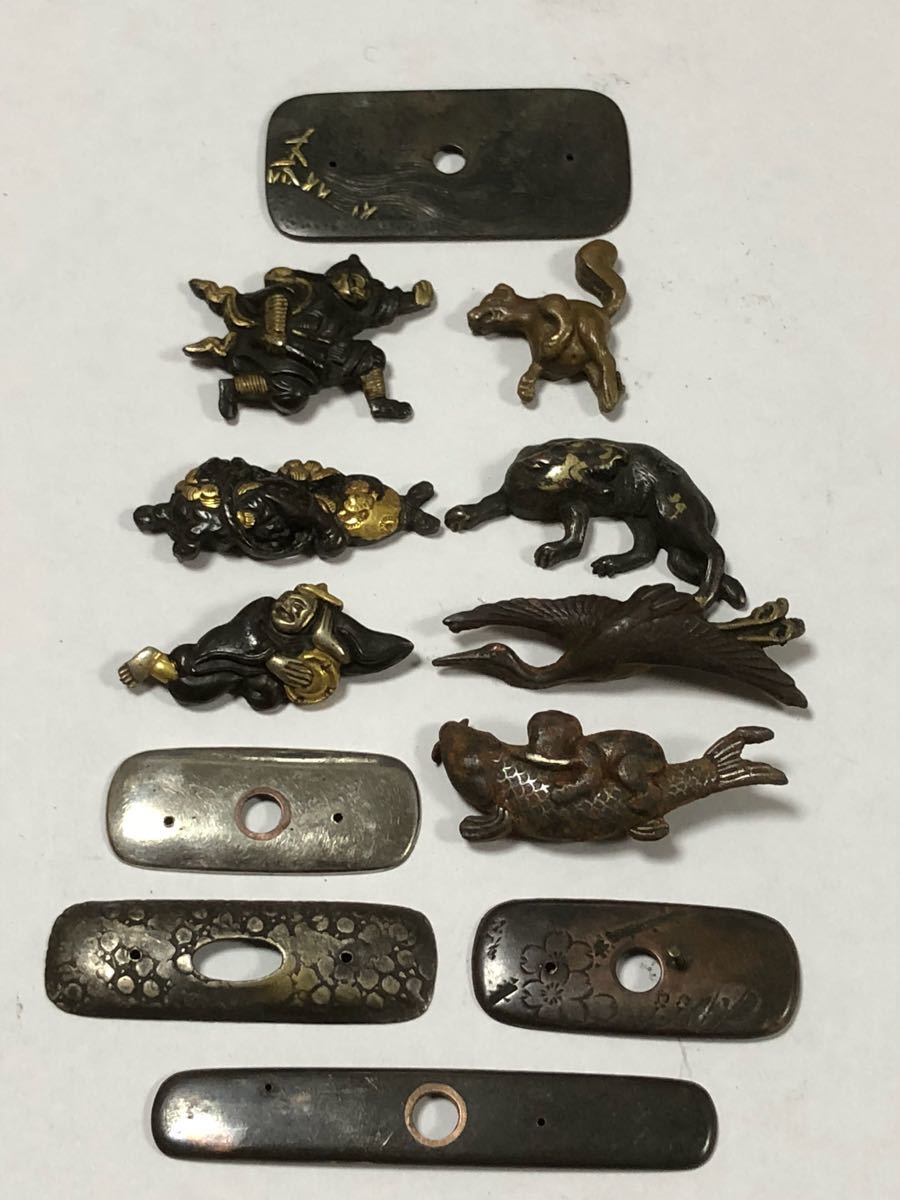 目貫、前金具等バラまとめて まとめ売り 目貫・前金具など 目貫 刀装具／