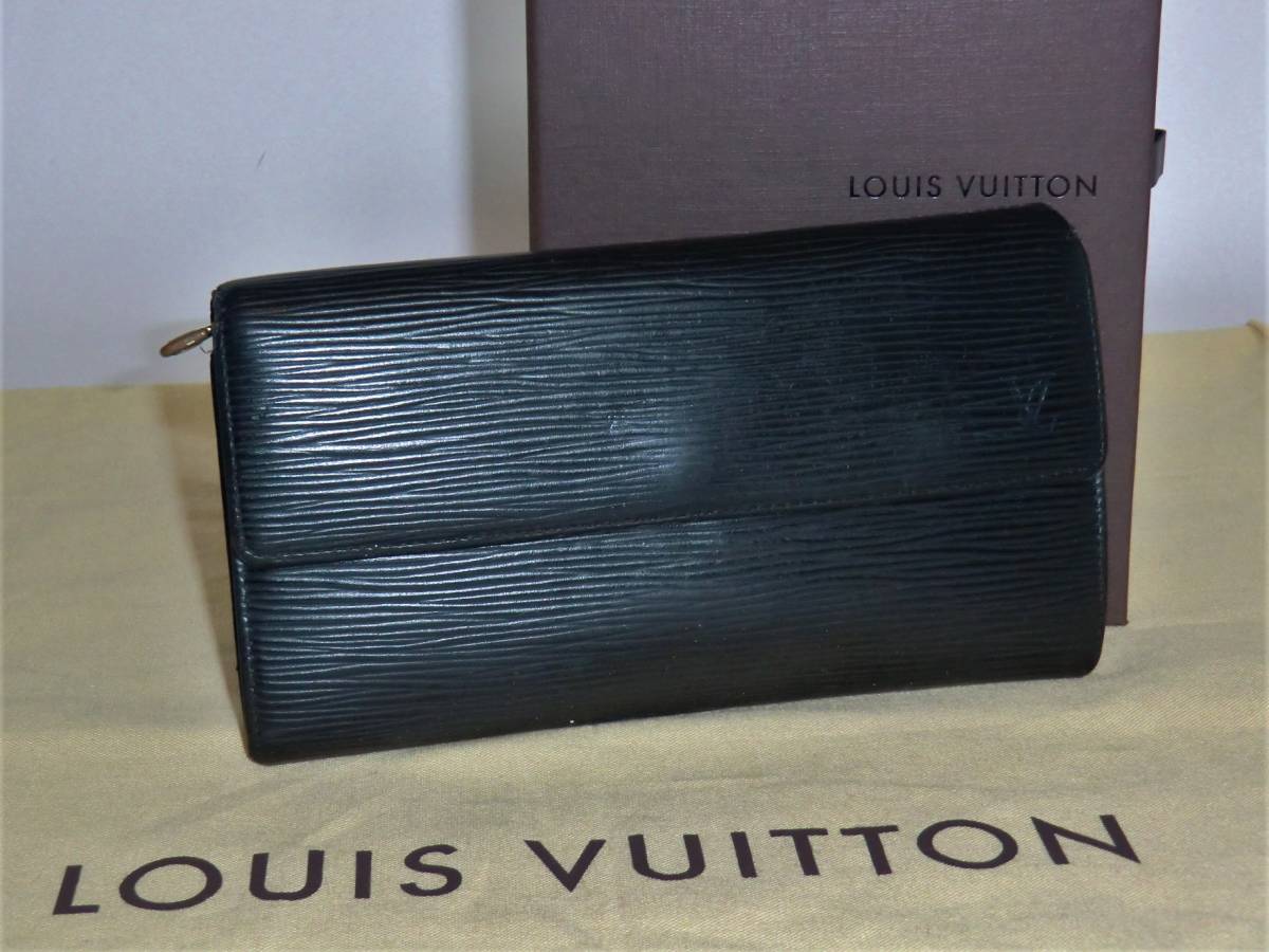 上品】ルイヴィトン エピ ポシェット ポルトモネ クレディ ノワール(黒 