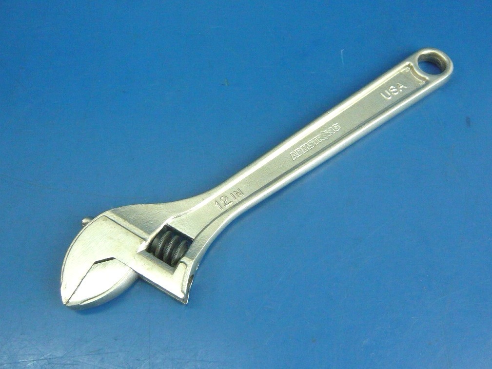 【米軍放出品】ARMSTRONG モンキーレンチ モンキースパナ 300mm ☆DJ18Y-M_1
