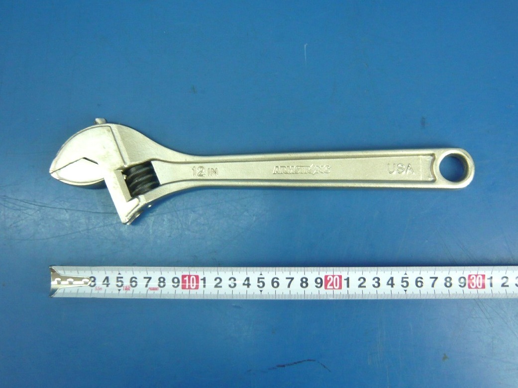 【米軍放出品】ARMSTRONG モンキーレンチ モンキースパナ 300mm ☆DJ18Y-M_2