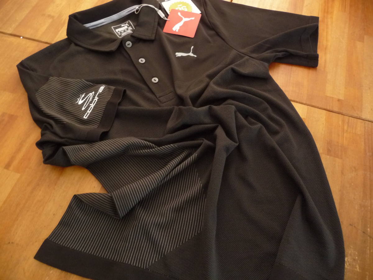 USプーマ コブラ18秋 ファウラー着用Evoknit Dasslerポロ黒L 新品未使用100円～