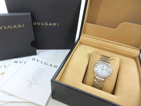 1円 BVLGARI/ブルガリ ソロテンポ ST29S クォーツ 動作品 箱・説あり (MM85)