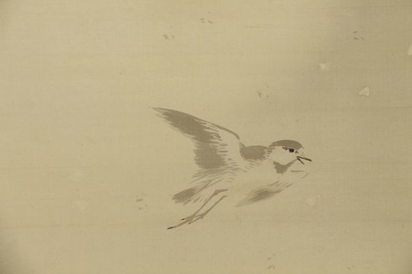 真作】今尾景年 雪中月鵆図 共箱 二重箱【明治33年55歳】絹本水墨 鈴木