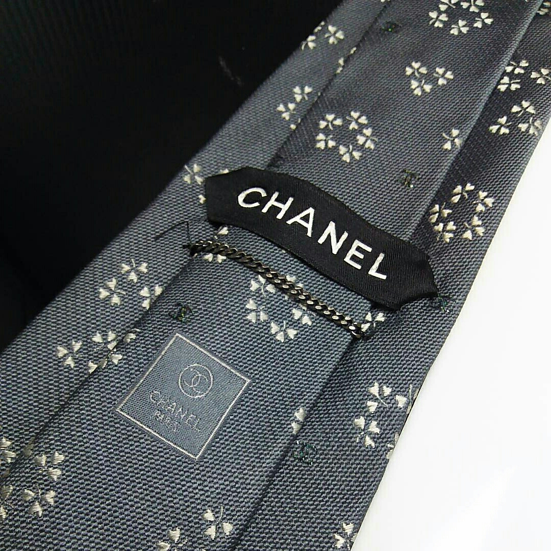 本物保証，100%新品 シャネル シルクジャガードネクタイ ココマーク&times;クローバー Ｃ１０２(服飾小物)｜売買されたオークション情報、yahooの商品情報をアーカイブ公開 - オークファン 服飾小物
