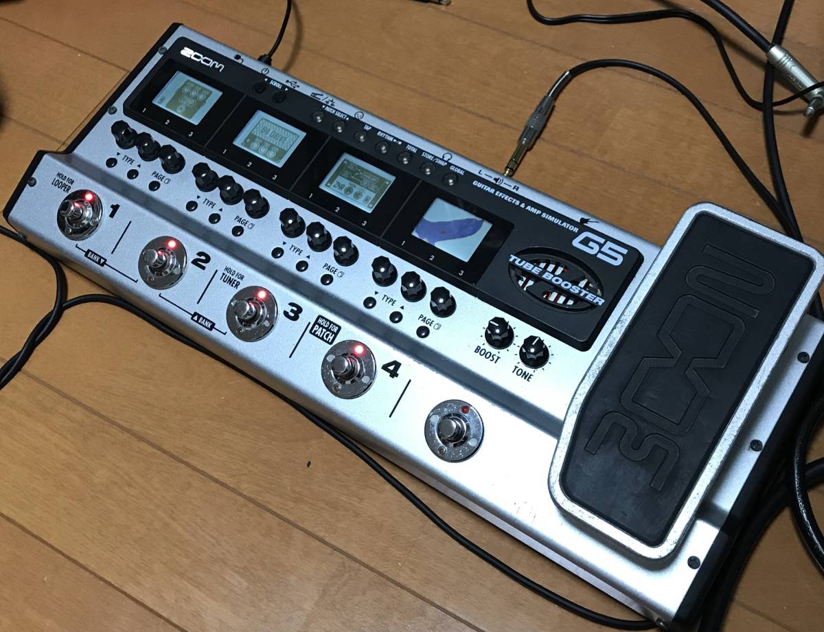ZOOM G5 G5: ギターマルチエフェクター動作確認済・真空管搭載 マルチ