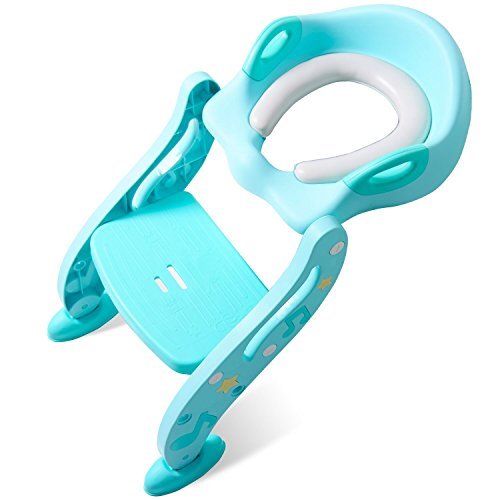KIDPAR おまる トイレトレーナー オマル 折りたたみ トイレ用 補助便座 トイレ 取外し可能 ベビー 踏み台 ステップ式 ト