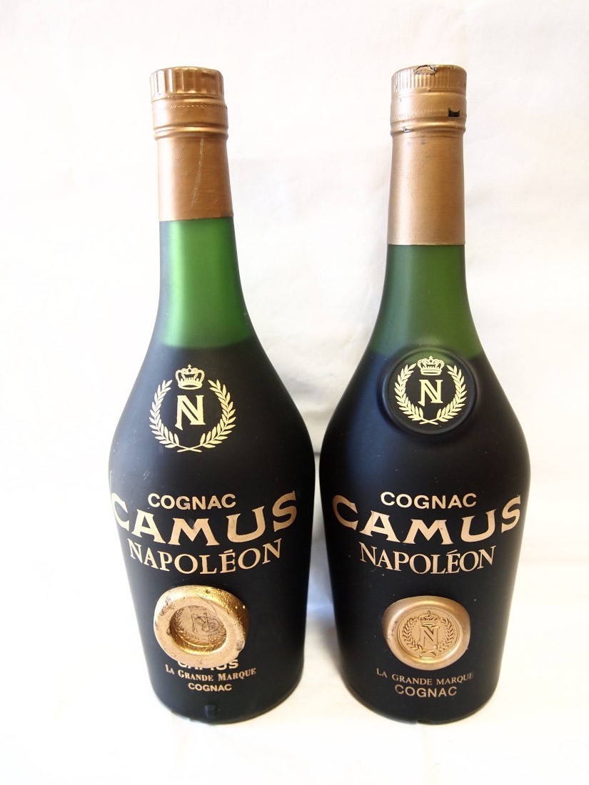 古酒 2本セット CAMUS カミュ NAPOLEON ナポレオン COGNAC コニャック