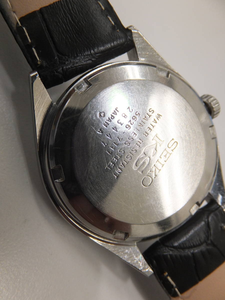 ＄26982-180　king　Seiko　キングセイコー　5626-7111　ベルト社外新品　動作品　風貌傷有　文字盤虫眼鏡レベルのプツプツ有　送料180円～_5