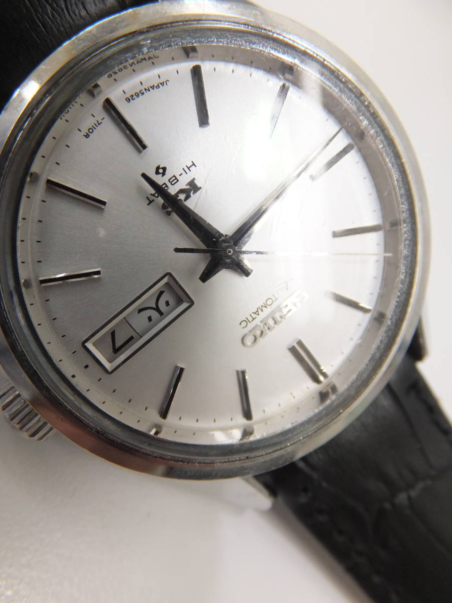 ＄26982-180　king　Seiko　キングセイコー　5626-7111　ベルト社外新品　動作品　風貌傷有　文字盤虫眼鏡レベルのプツプツ有　送料180円～_8