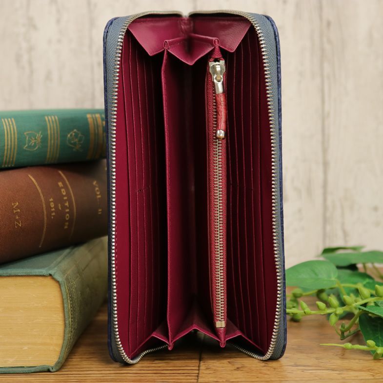 1円 新品 AKNAS／長財布 最高級クロコダイル ワニ革 ラウンド 