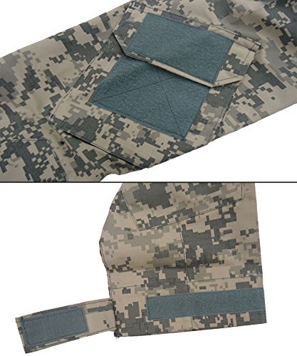 色ACU サイズL TACVASEN タクティカル シャツ 長袖 ミリタリーTシャツ TDUシャツ メンズ アウトドア スポーツシ