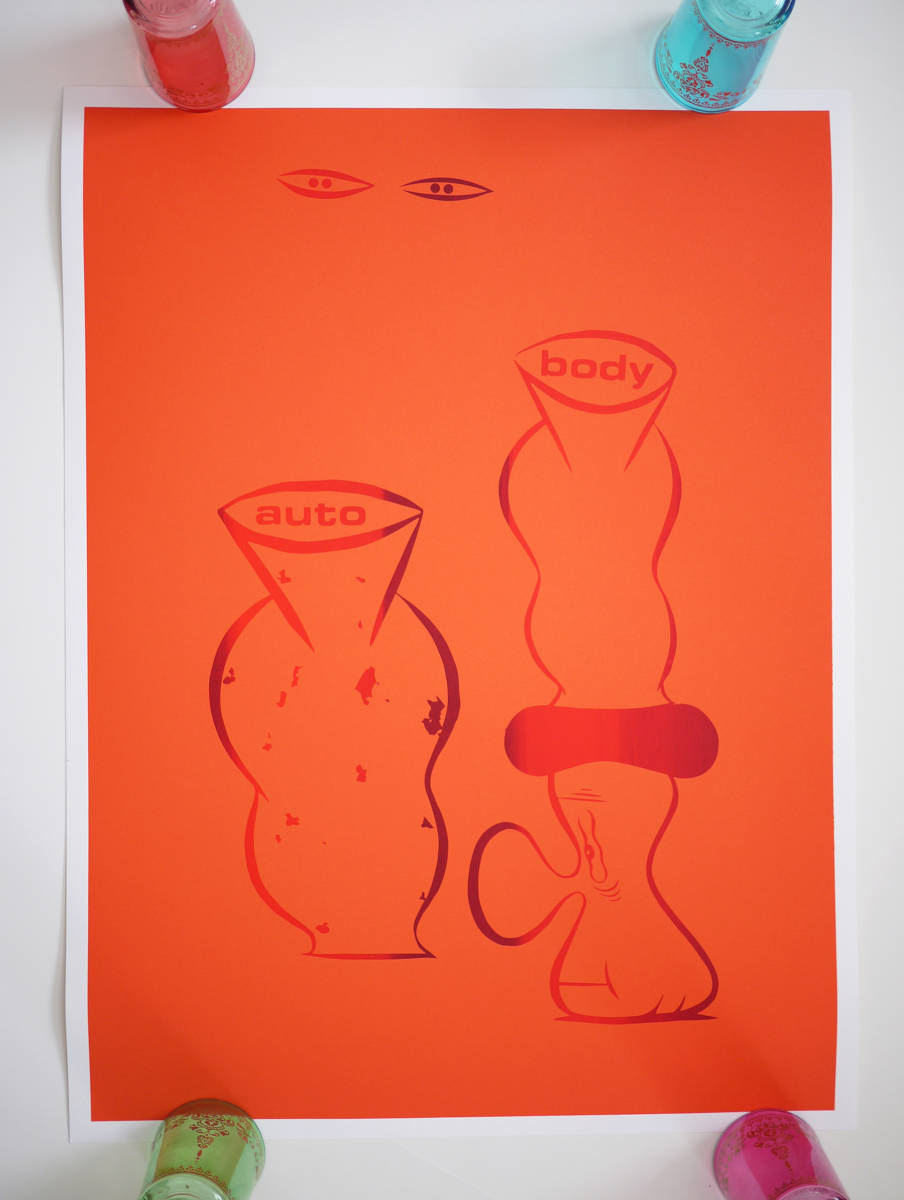 真作 Barry McGee バリーマッギー 直筆原画 絵画 サイン入り Barry McGee シルクスクリーン 直筆サイン入り バリー マッギー kaws