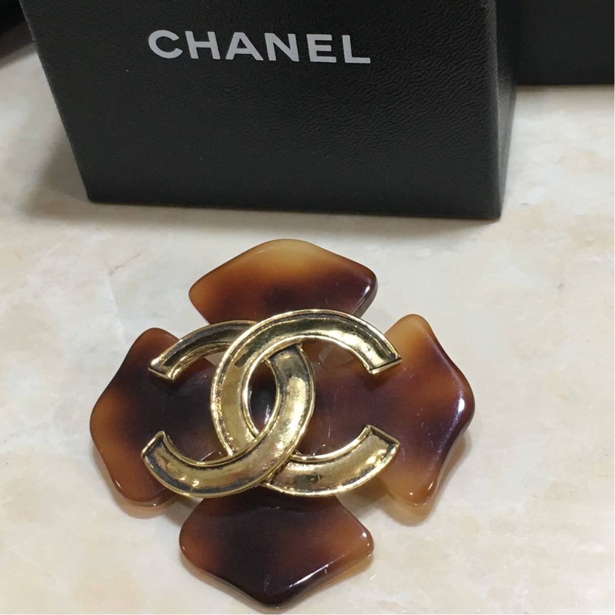 ココマーク ブローチ べっ甲 CHANEL⁄シャネル ブラウン シャネル 